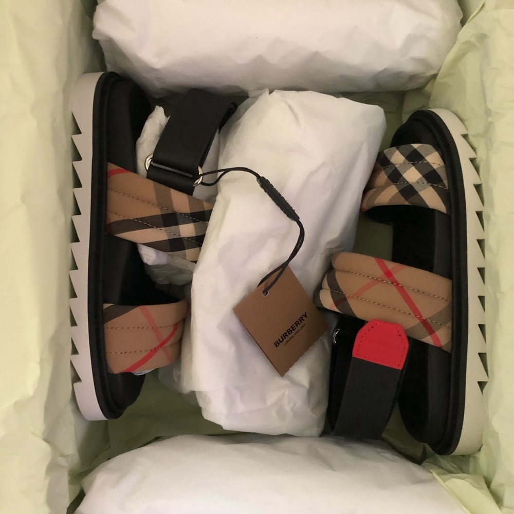 Burberry Brewster Vintage Check Sandals